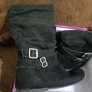 Girls Soda Black Boots